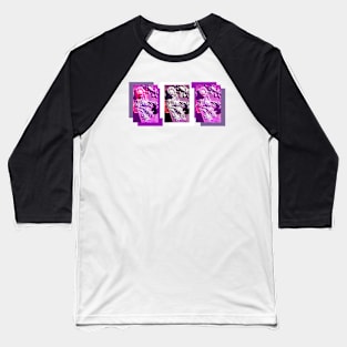 Pink and Purple Roses on a Headstone Baseball T-Shirt